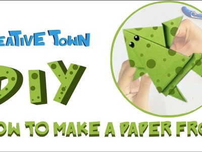 How to make a Paper Frog By Kreative Town