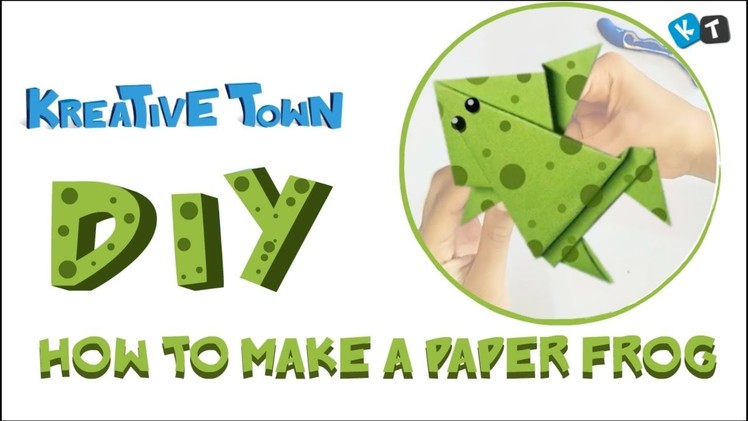 How to make a Paper Frog By Kreative Town