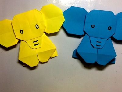 How to make a paper Elephant.origami elephant.4kids channel