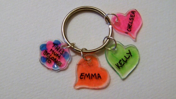 How To Make A Shrink Plastic Keyring For Mothers Day