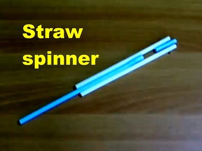 How To Make a Straw Spinner or STRAW SWIVEL toy.