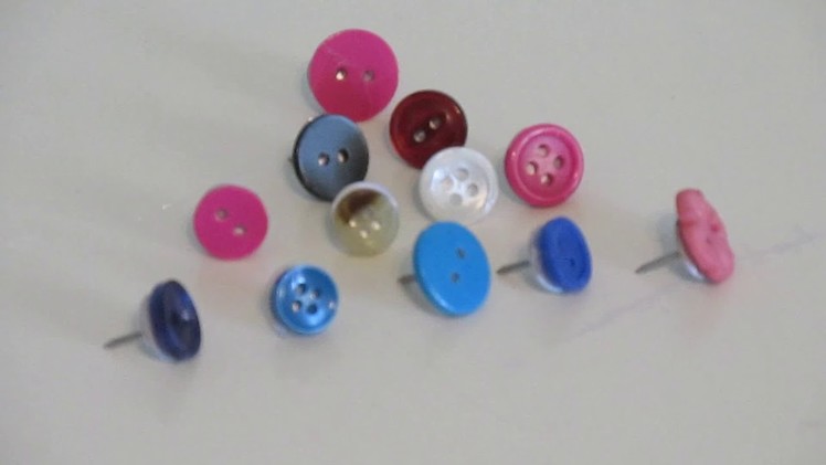 How To Make Button Pushpins