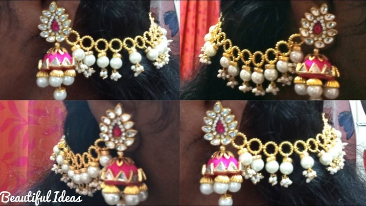 How to Make Champaswaralu Latest Designs with Pearls.Pearl Champaswaralu Making tutorial.Beautiful