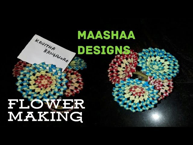 How to make flower with plastic wire