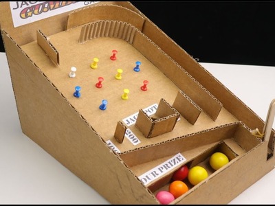How to Make Gumball Game from Cardboard