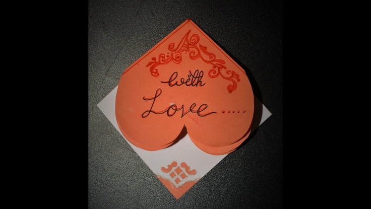 How to Make Heart Shaped Card with a Secret Message Inside ????