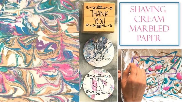 How to Make Marbled Paper with Shaving Cream | Simple and Easy