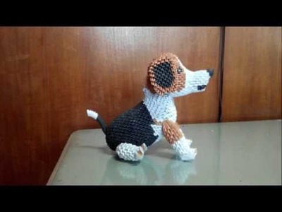 How to make origami 3d puppy part 1