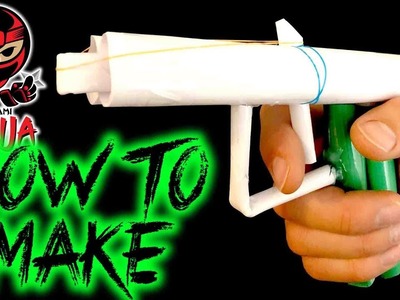 How To Make: Paper Gun (Rubber Band Shooter)