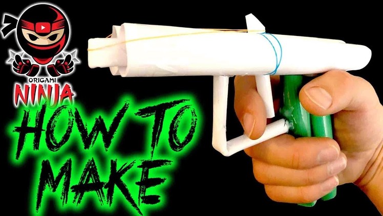 How To Make: Paper Gun (Rubber Band Shooter)