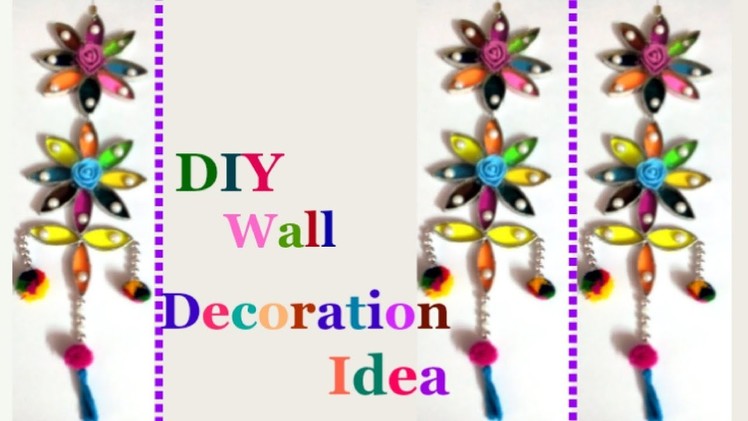 How to make wall hanging from waste toilet roll.foil roll-Best out of waste|DIY Wall Decoration idea