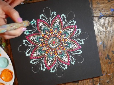 How to paint dot mandalas with Kristin Uhrig #37- Tracing paper
