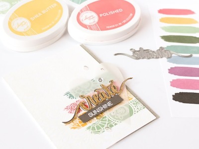How To Stamp, Watercolor and Emboss With Catherine Pooler Ink Pads