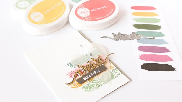How To Stamp, Watercolor and Emboss With Catherine Pooler Ink Pads