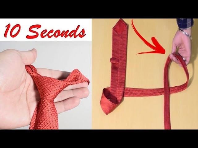 How to tie a tie easy in 10 seconds step by step tutorial