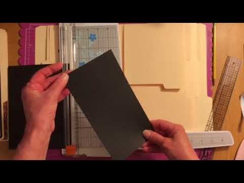 How to tutorial for a file folder album Simple Stories Part 4
