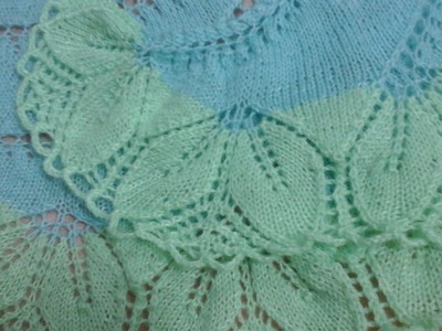 دراجون شال (الجزء الثالث) knitting of dragon shawl part 3
