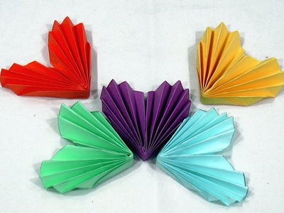 Making Heart Shape Decoration from Paper - कलर कागज से बनाइए खुबसूरत डेकोरेटिव हार्ट