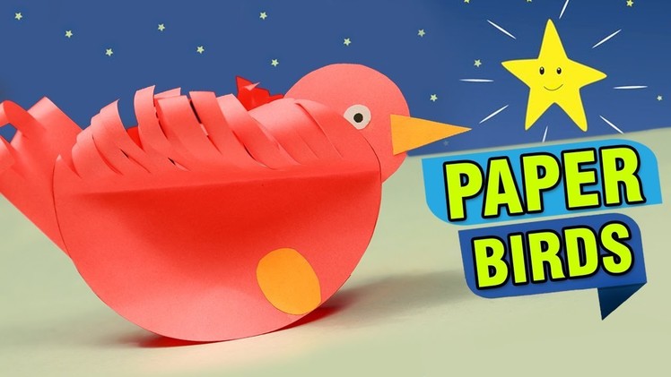 Making Of Paper Birds For Kids | How To Make Paper Birds Crafts | Easy DIY Crafts Ideas For Children