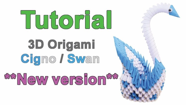 Origami 3d Swan New Version Tutorial 1.32 Origami 3d Cigno Nuova Versione Tutorial 1.32
