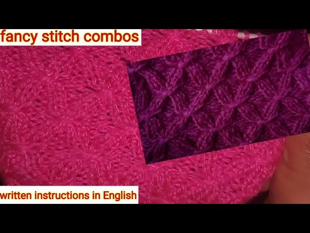 Smoking rib stitches in fancy stitches combo || easy to make Knitting design for Sweaters