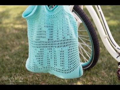 Snarky Crochet Tote - Filet Crochet Bag - Crochet Tutorial