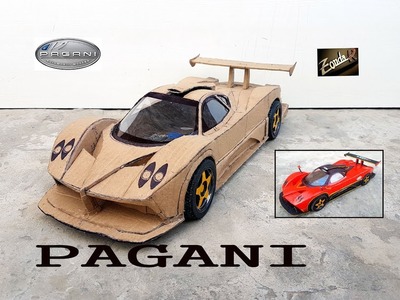 Amazing RC PAGANI ZONDA R || How to make Cardboard Pagani car || DIY  || Electric toy car