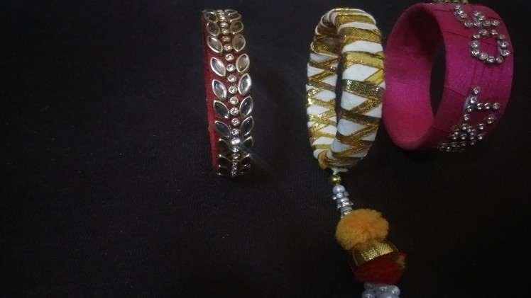Beautiful silk bangles making at home | DIY | Easy and simple bangles | Art of clothes