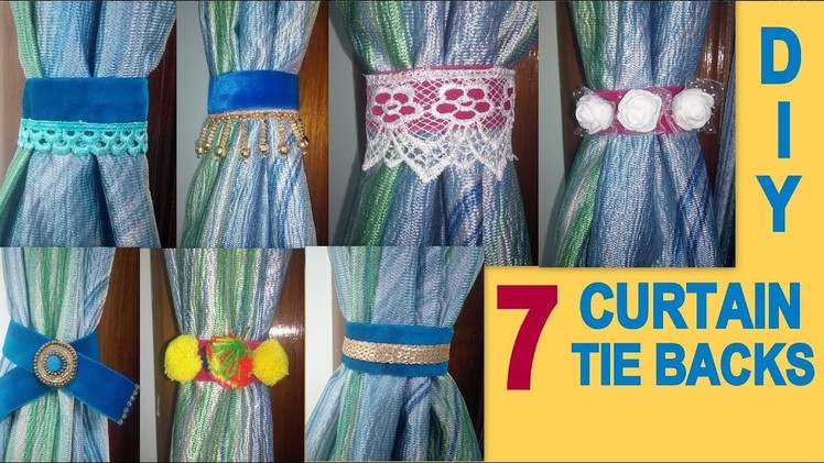 DIY : 7 Easy Curtain Tie Backs || Room Decor Idea || Its makeover tym