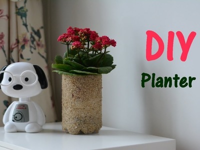 DIY Beach Sand Planter | Plastic bottle Planter | समुद्र तट की मिट्टी से बनाये सुन्दर प्लांटर |