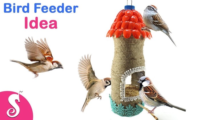 DIY Bird Feeder Idea | Make Bird Feeder recycling Plastic Bottle for Home | Summer Craft Idea