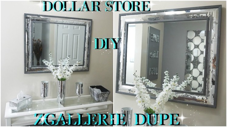 DIY DOLLAR STORE | 2018 HIGH END MIRRORED WALL DECOR DUPE ZGALLERIE INSPIRED| DIY HOME DECOR