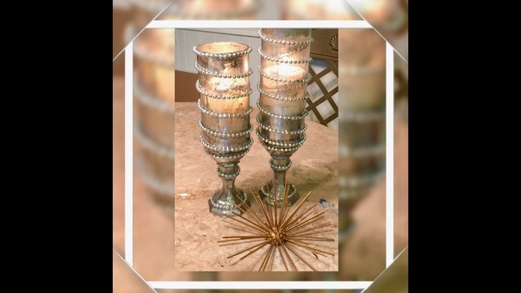DIY Dollar Tree Candle Holders Glam Up Cycle Creating Elegance For Less With Faithlyn McKenzie 2018