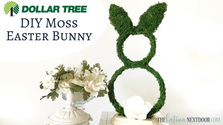 DIY Dollar Tree Easter Moss Bunny