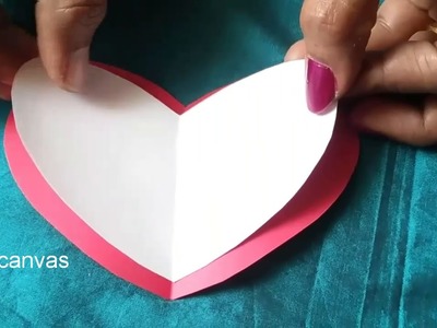 DIY easy 3d pop up card making ideas,Heart shape greeting card,how to make Birthday greeting card,3d