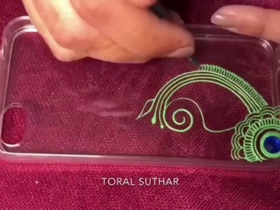 DIY easy henna design phonecase| Henna art mobile phone case| Henna Mehndi Trends| 2018 henna design