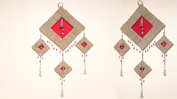 DIY Easy Room Decor Just Wall Hanging - Best Out Of Waste Rope Crafts Idea - DIY Crafts