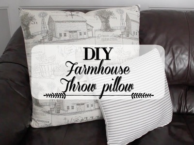 DIY | FARMHOUSE Throw Pillow | HOME DECOR
