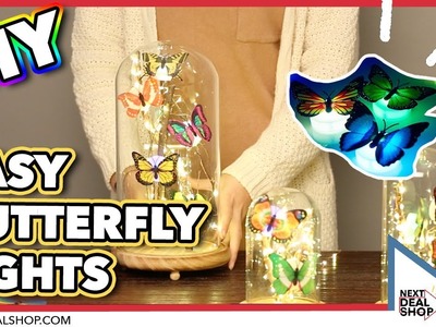 DIY Glass Dome Lights with LED Butterflies! - Easy and Simple Lighting Decor - Next Deal Shop