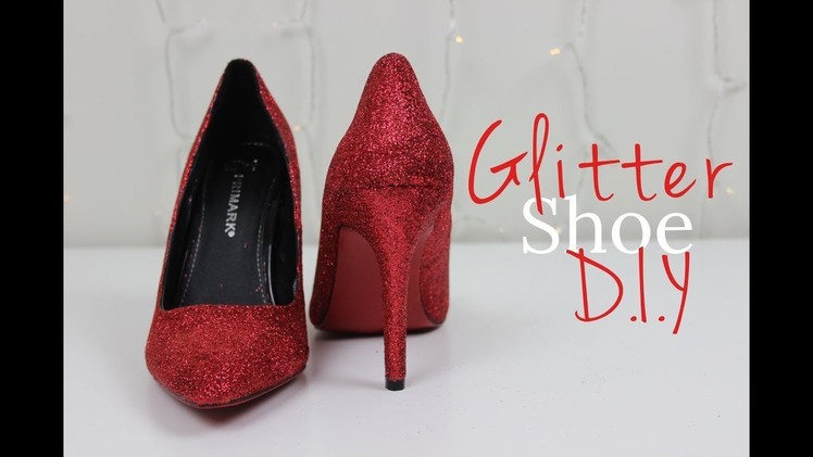 DIY Glitter Shoes | The Design Diary
