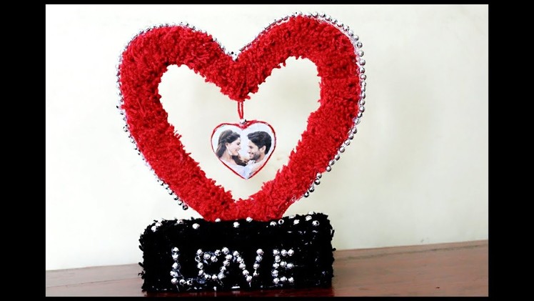 DIY Handmade Gifts ll Woolen Creative Home Decoration ll Heart Shape Photo Frame