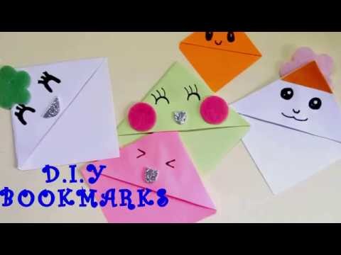 DIY Kawaii BOOKMARKS | yer işareti | segnalibro |  by Agile Fingers