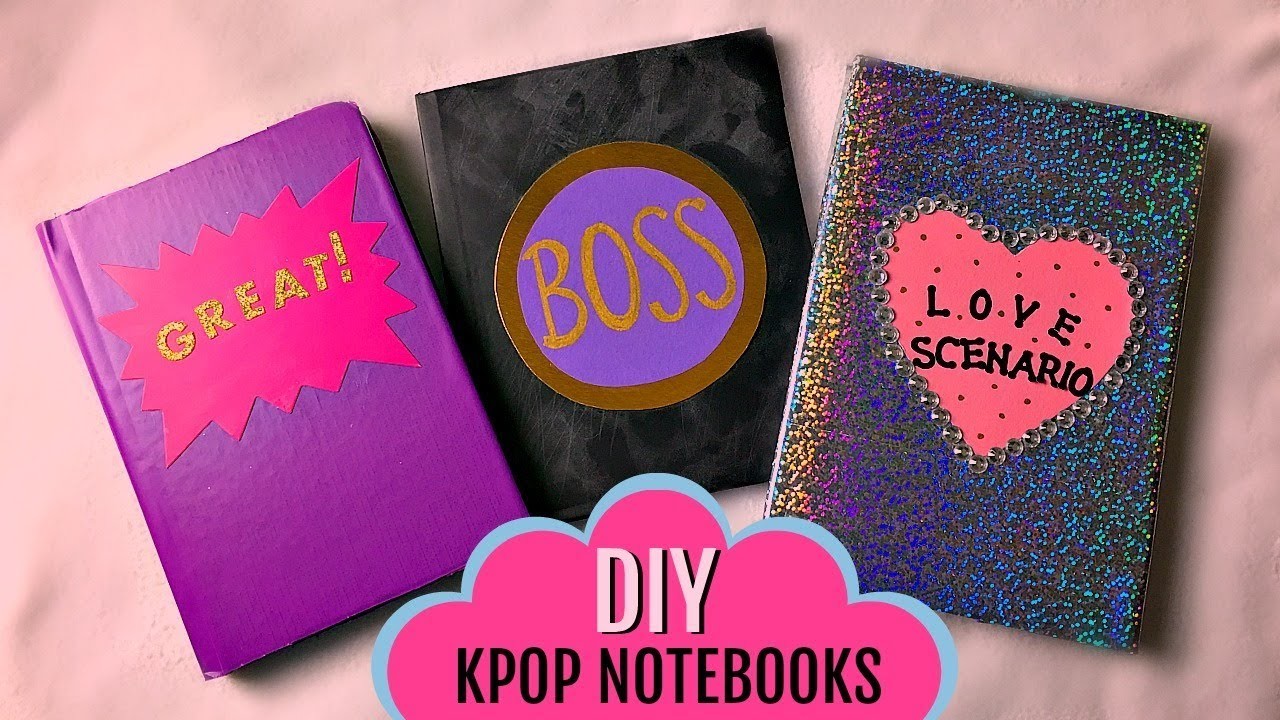 DIY KPOP NOTEBOOKS!.NCT U.IKON.MOMOLAND (NO PRINTING)