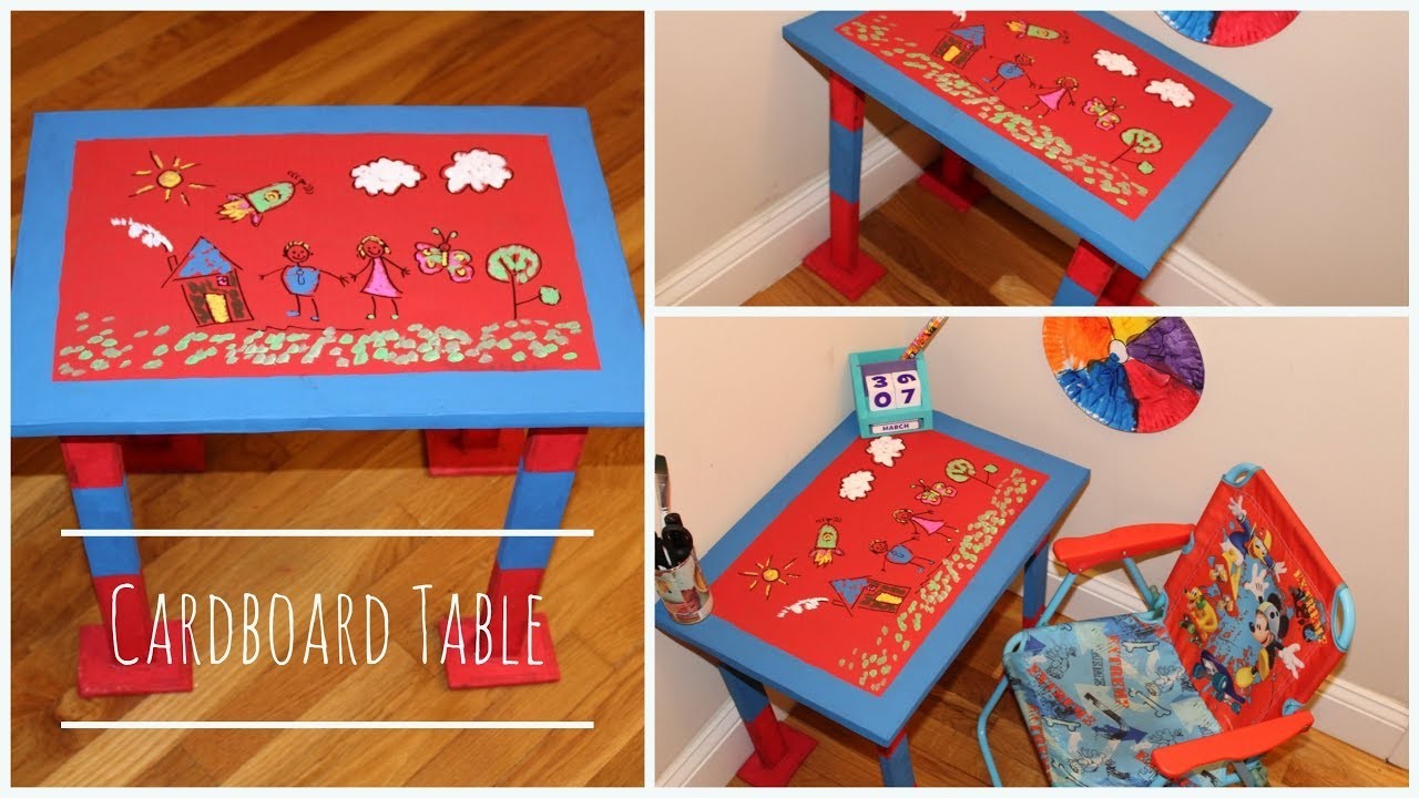 DIY Make a Table from Cardboard