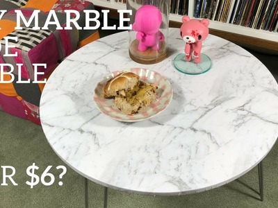 DIY Marble Round Table for $6