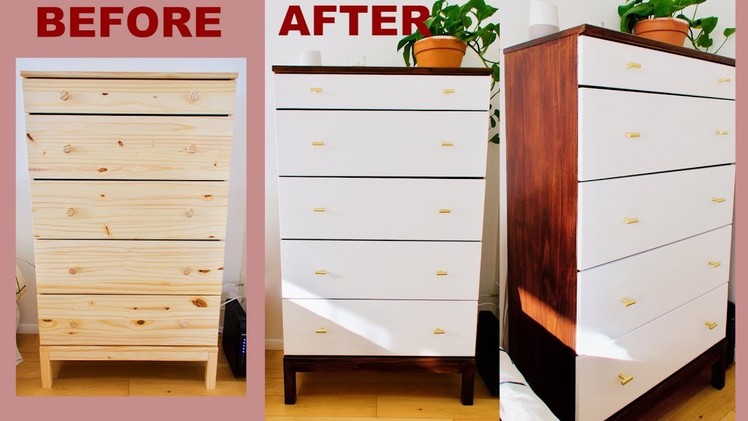 DIY Mid Century Modern Dresser | IKEA Hack