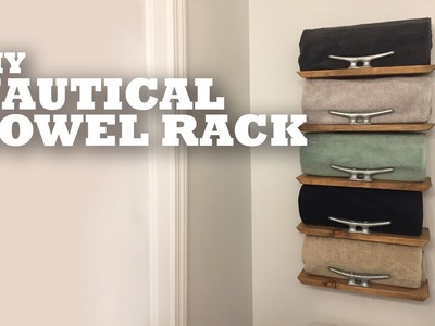 DIY Nautical Towel Rack