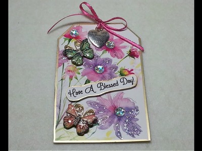 DIY~Pick Me Up Tag From D T  Note Cards! Inexpensive Kindness Token Gifts!
