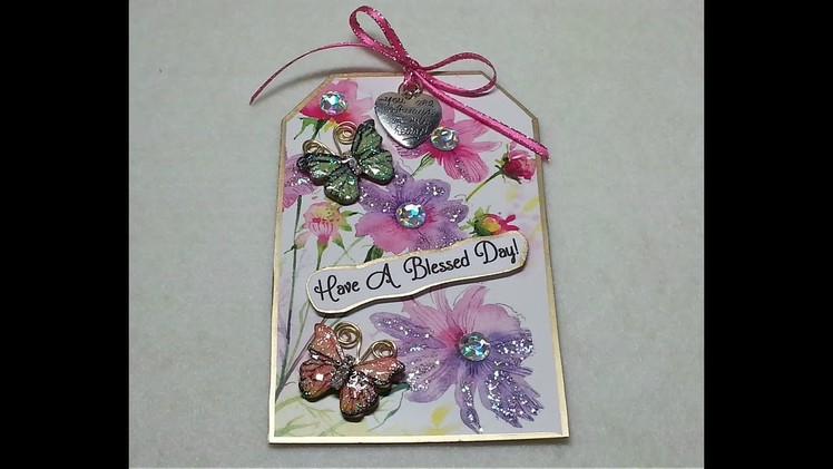 DIY~Pick Me Up Tag From D T  Note Cards! Inexpensive Kindness Token Gifts!
