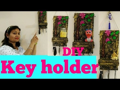 DIY,simple and easy key holder,key holder ideas,anvesha,s creativity
